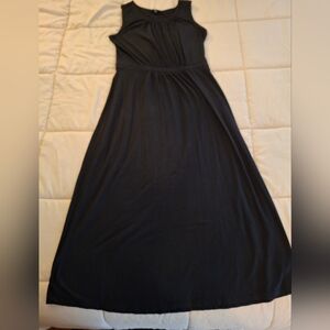 Lands' End Black Maxi Dress